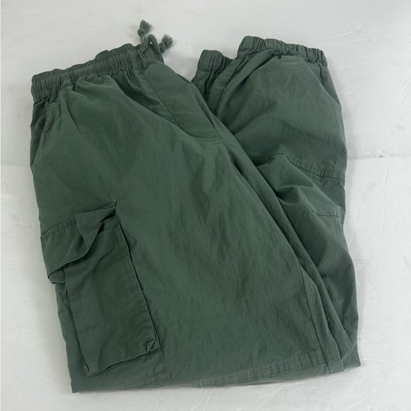 Sweaty Betty Quinn High Rise Ankle Cargo Pant Heath Green Utility Jogger 6 - Picture 1 of 12